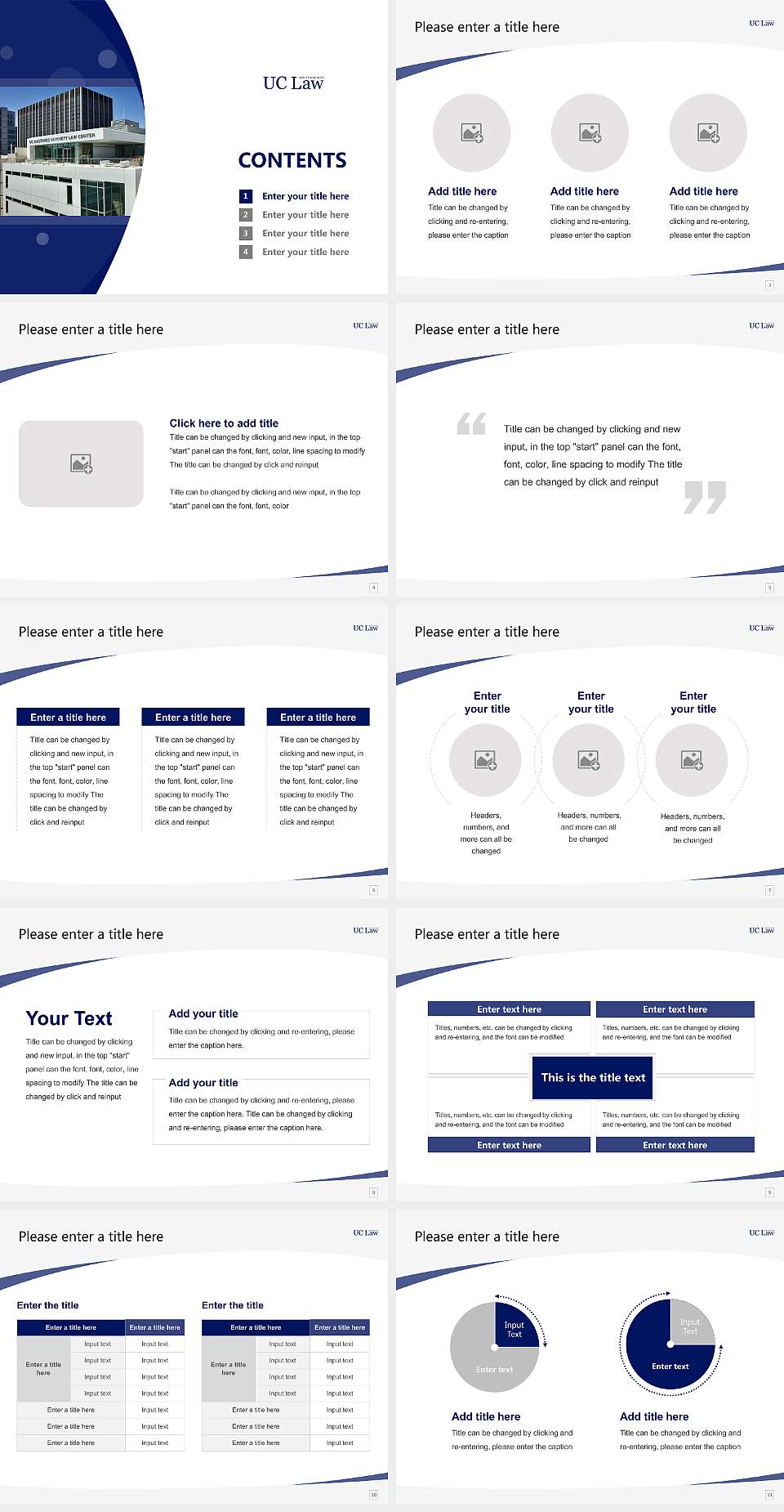 University of California College of the Law, San Francisco Course/Courseware Creation PPT Template4:3 ratio PPT effect preview image2