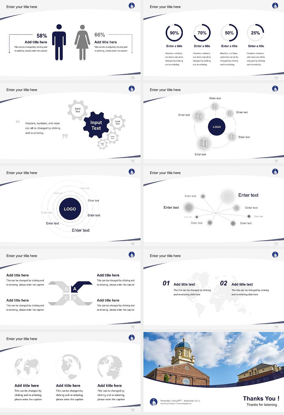 University of Dayton Course/Courseware Creation PPT Template16:9 ratio PPT effect preview image4