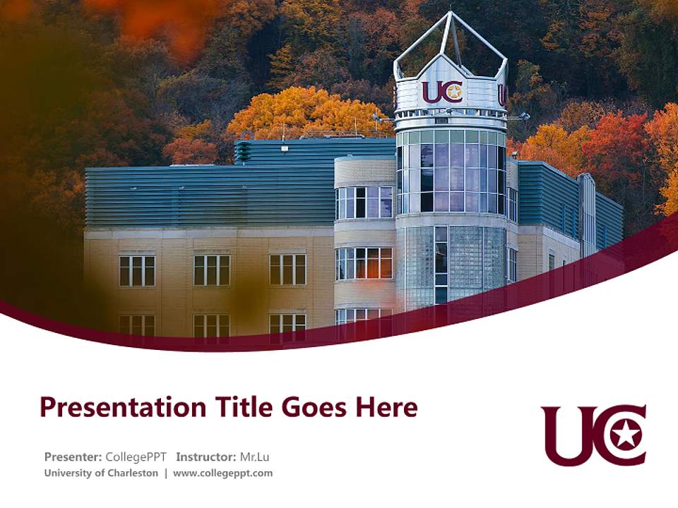 University of Charleston Course/Courseware Creation PPT Template4:3 ratio PPT effect preview image5