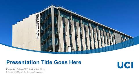University of California-Irvine Course/Courseware Creation PPT Template