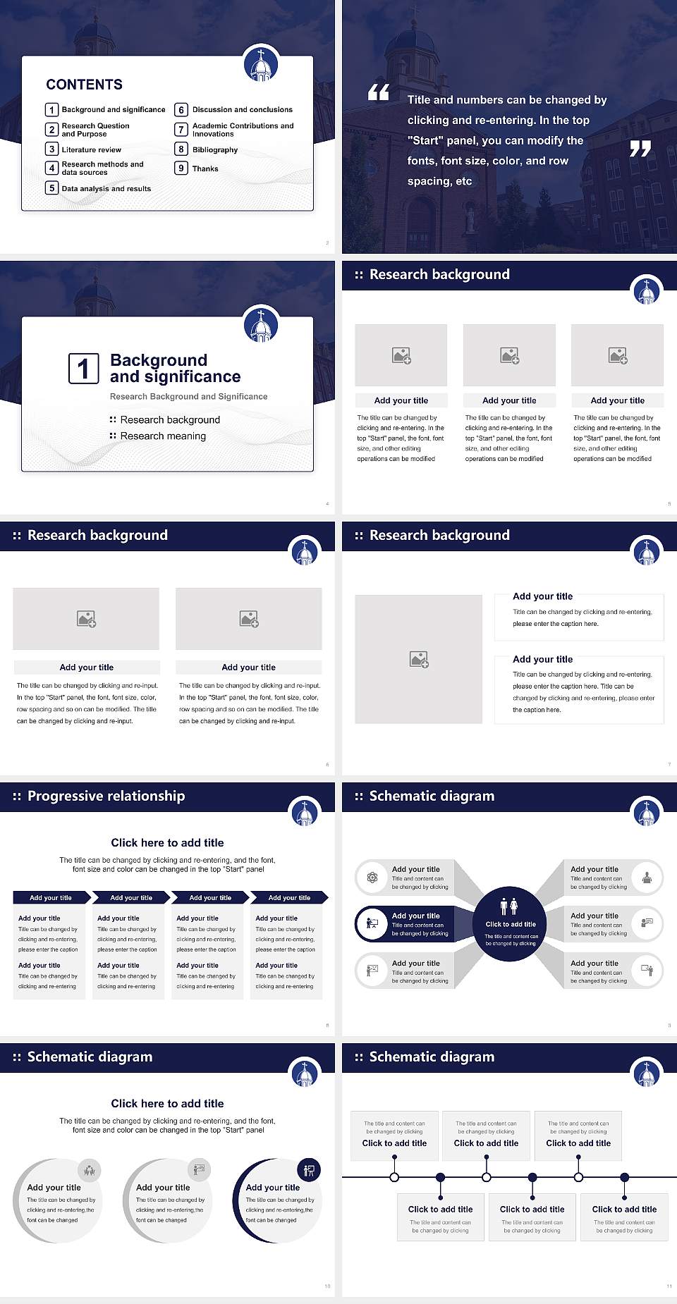 University of Dayton Graduation Thesis Defense PPT Template4:3 ratio PPT effect preview image2