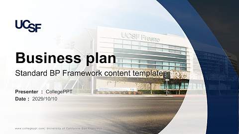 University of California-San Francisco Competition/Entrepreneurship Contest PPT Template