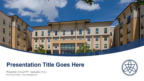 University of Dallas Course/Courseware Creation PPT Template