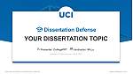University of California-Irvine Graduation Thesis Defense PPT Template