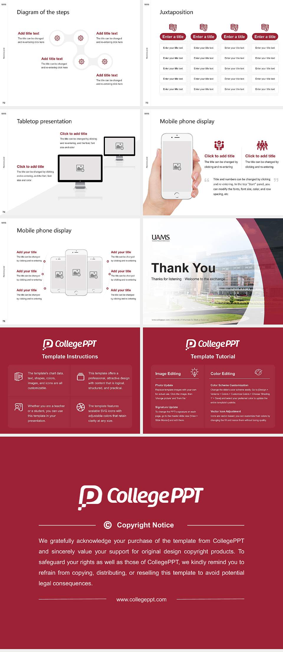 University of Arkansas for Medical Sciences Competition/Entrepreneurship Contest PPT Template4:3 ratio PPT effect preview image9