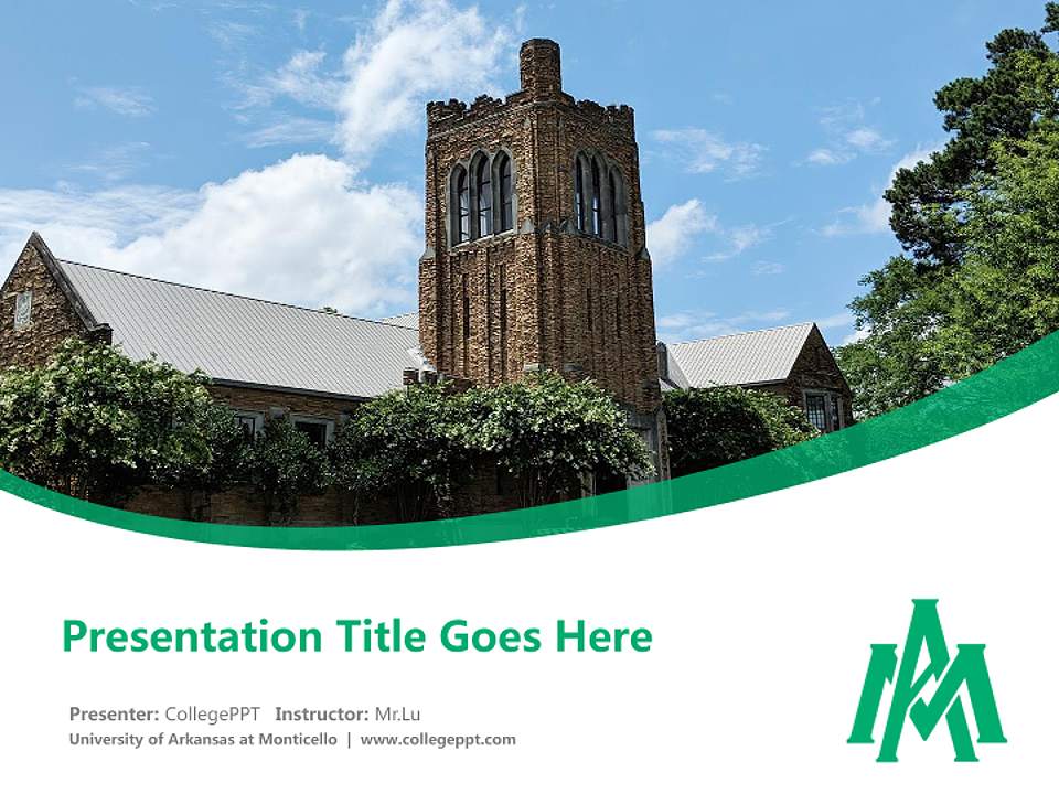 University of Arkansas at Monticello Course/Courseware Creation PPT Template4:3 ratio PPT effect preview image5