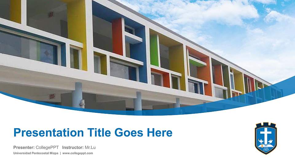 Universidad Pentecostal Mizpa Course/Courseware Creation PPT Template16:9 ratio PPT effect preview image