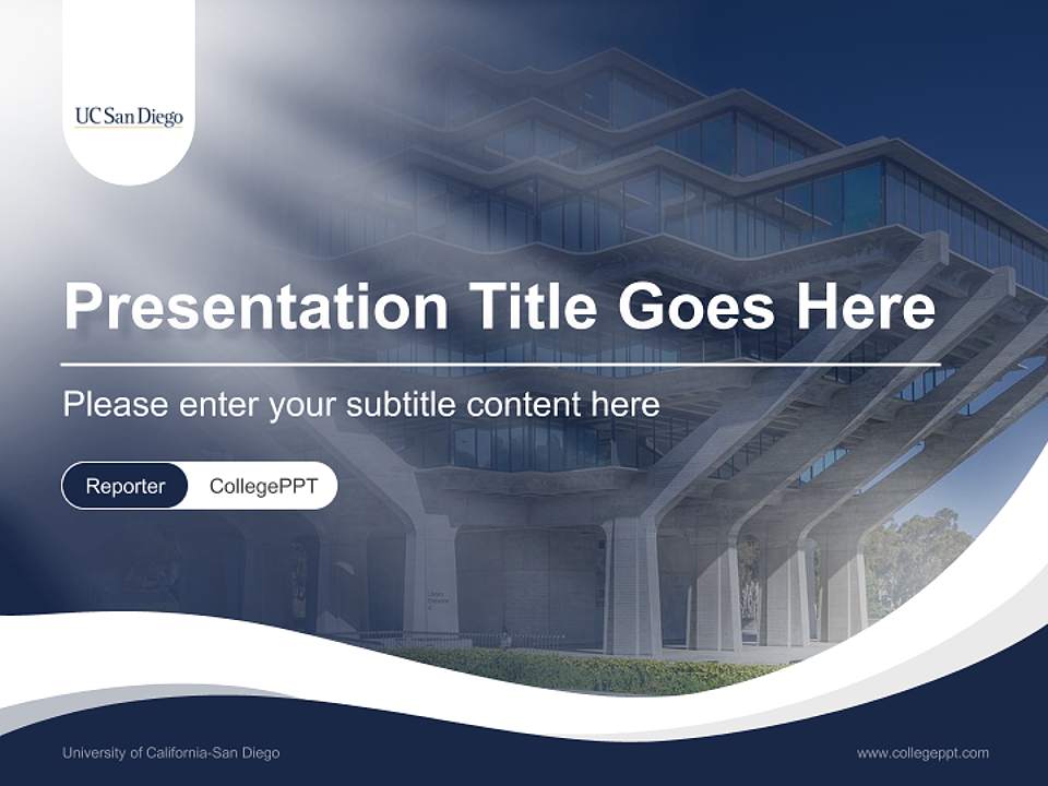 University of California-San Diego Lecture Sharing and Networking Event PPT Template4:3 ratio PPT effect preview image4