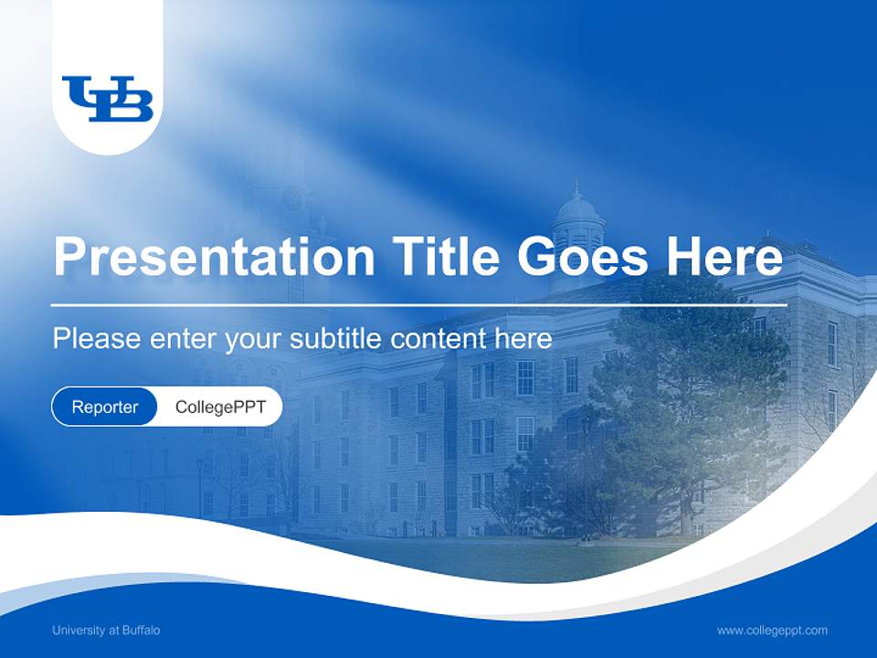 University at Buffalo Lecture Sharing and Networking Event PPT Template4:3 ratio PPT effect preview image4