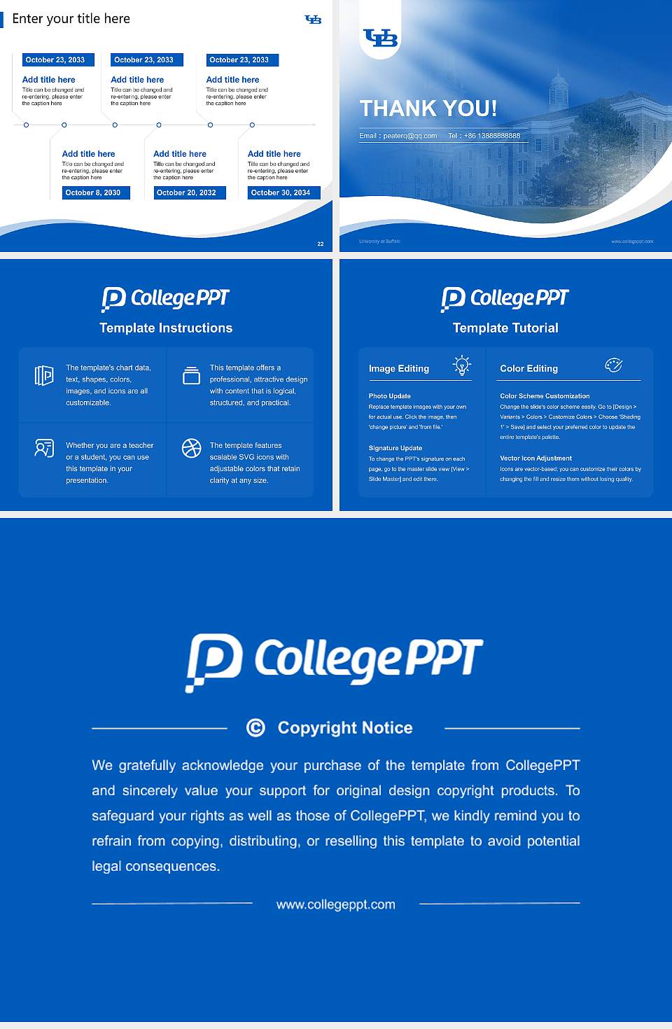 University at Buffalo Lecture Sharing and Networking Event PPT Template4:3 ratio PPT effect preview image4