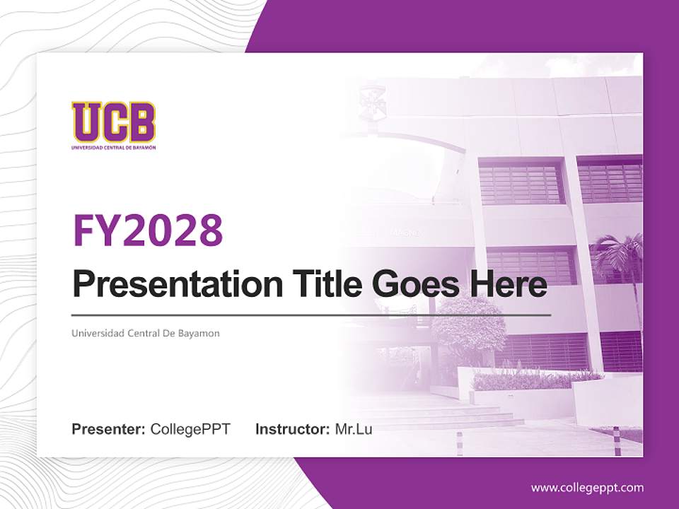 Universidad Central De Bayamon Academic Presentation/Research Findings Report PPT Template4:3 ratio PPT effect preview image5