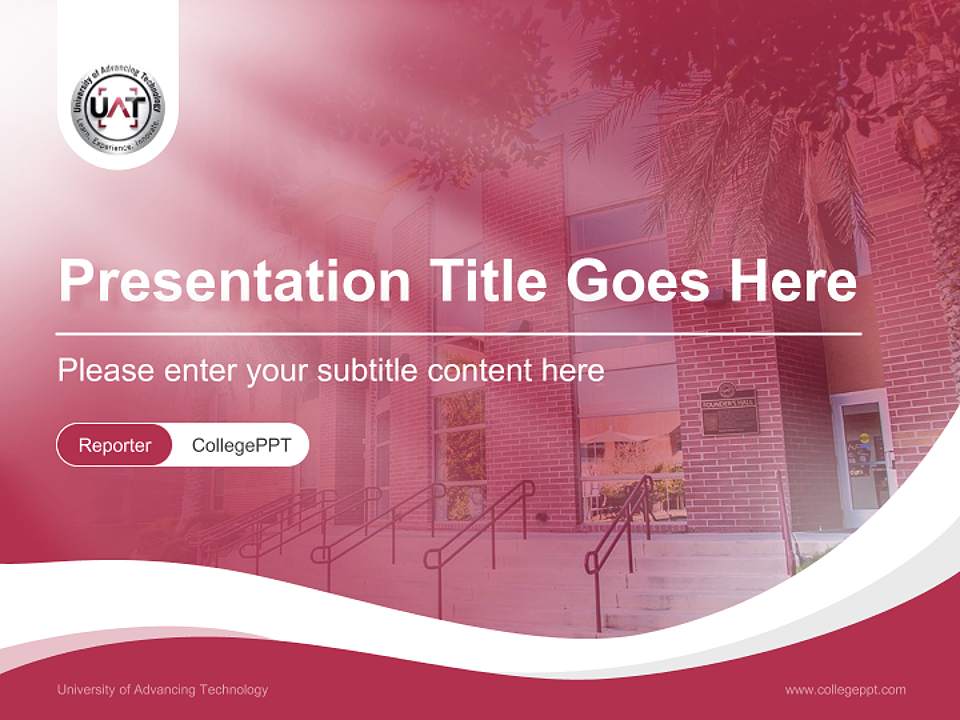 University of Advancing Technology Lecture Sharing and Networking Event PPT Template4:3 ratio PPT effect preview image4