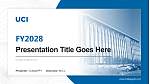 University of California-Irvine Academic Presentation/Research Findings Report PPT Template