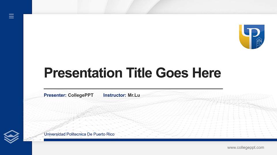 Universidad Politecnica De Puerto Rico Thesis Proposal/Graduation Defense PPT Template16:9 ratio PPT effect preview image
