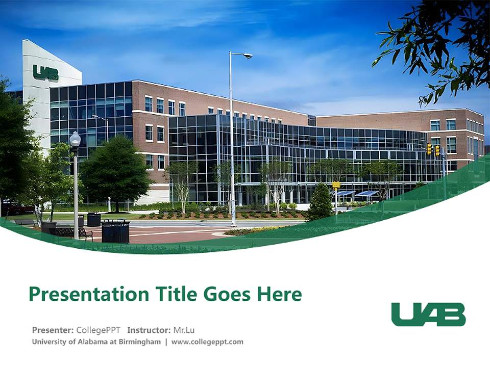 University of Alabama at Birmingham Course/Courseware Creation PPT Template4:3 ratio PPT effect preview image5