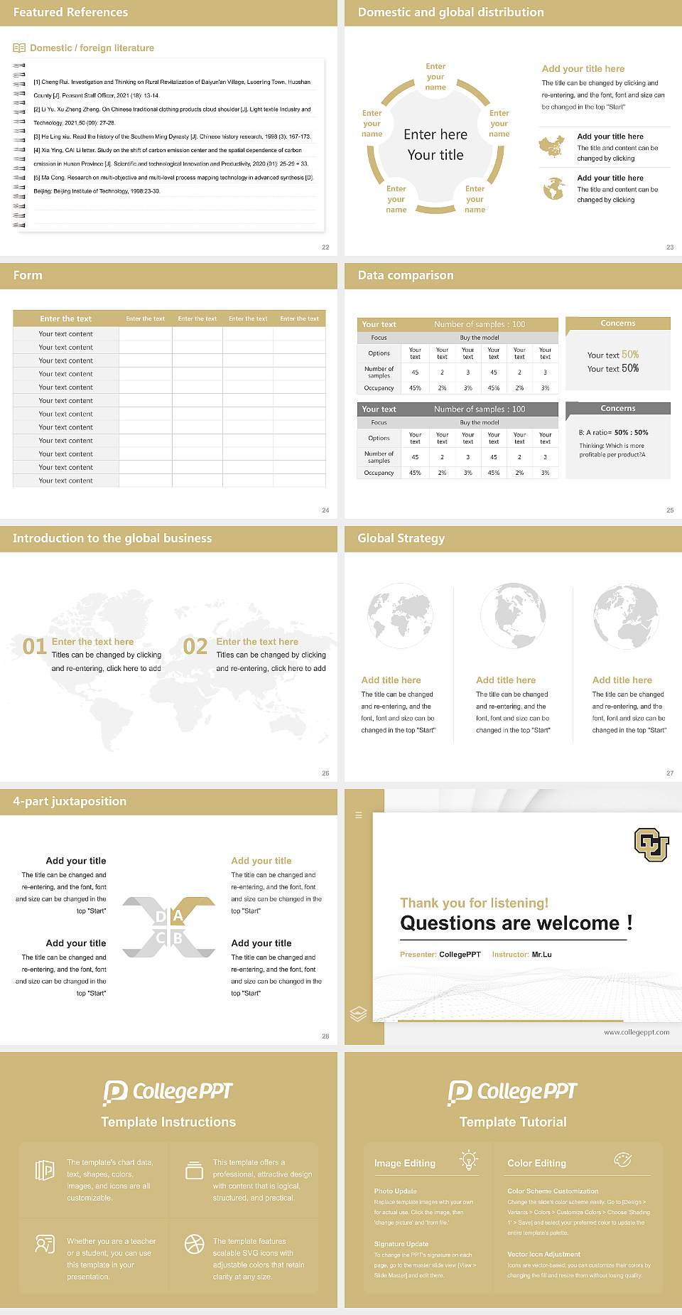 University of Colorado Anschutz Medical Campus Thesis Proposal/Graduation Defense PPT Template4:3 ratio PPT effect preview image4