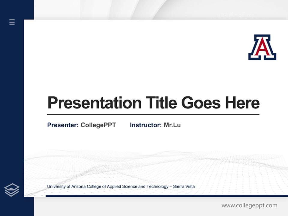 University of Arizona College of Applied Science and Technology – Sierra Vista Thesis Proposal/Graduation Defense PPT Template4:3 ratio PPT effect preview image5