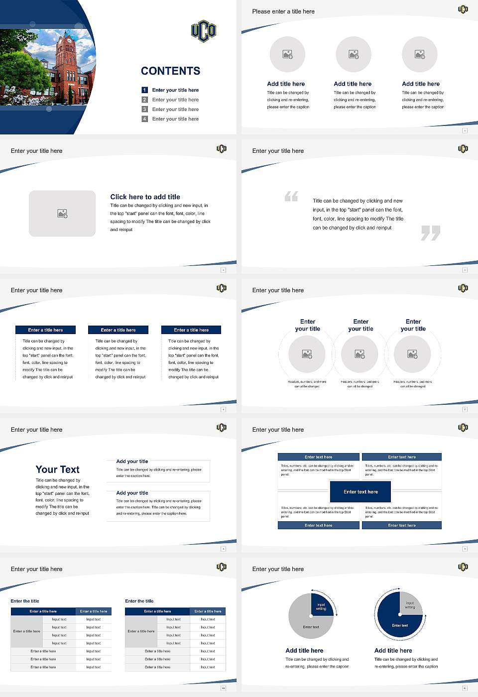 University of Central Oklahoma Course/Courseware Creation PPT Template16:9 ratio PPT effect preview image2