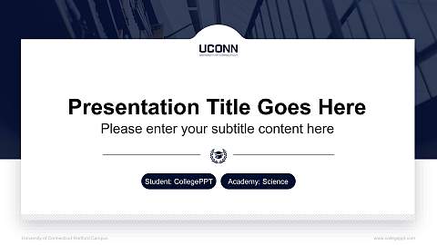 University of Connecticut-Hartford Campus National Scholarship Defense PPT Template