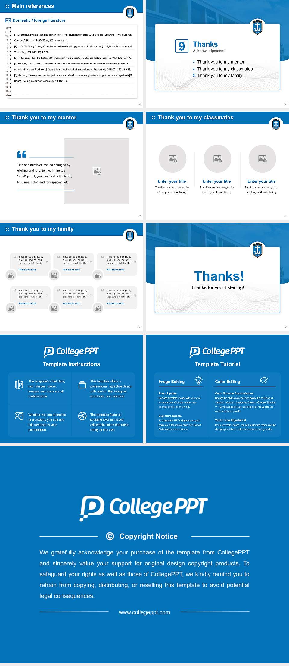 Universidad Pentecostal Mizpa Graduation Thesis Defense PPT Template4:3 ratio PPT effect preview image7