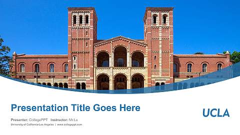 University of California-Los Angeles Course/Courseware Creation PPT Template