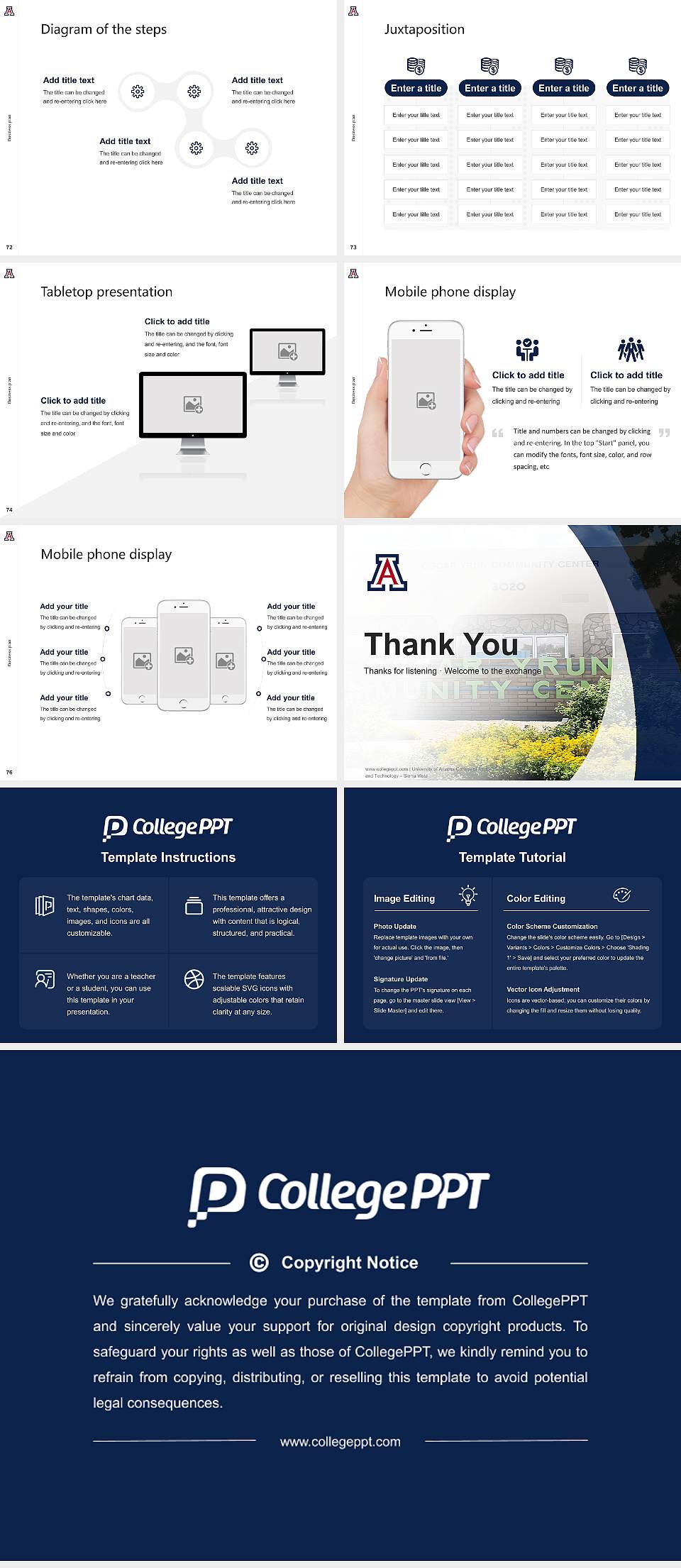 University of Arizona College of Applied Science and Technology – Sierra Vista Competition/Entrepreneurship Contest PPT Template4:3 ratio PPT effect preview image9