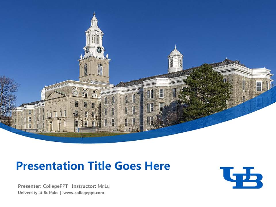University at Buffalo Course/Courseware Creation PPT Template4:3 ratio PPT effect preview image5