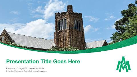 University of Arkansas at Monticello Course/Courseware Creation PPT Template