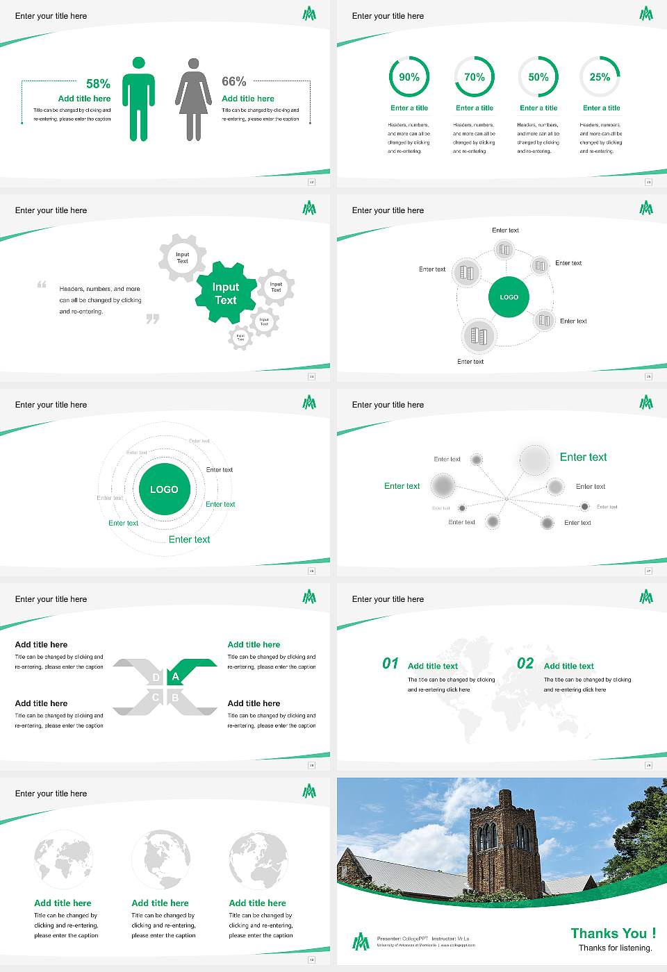 University of Arkansas at Monticello Course/Courseware Creation PPT Template16:9 ratio PPT effect preview image4