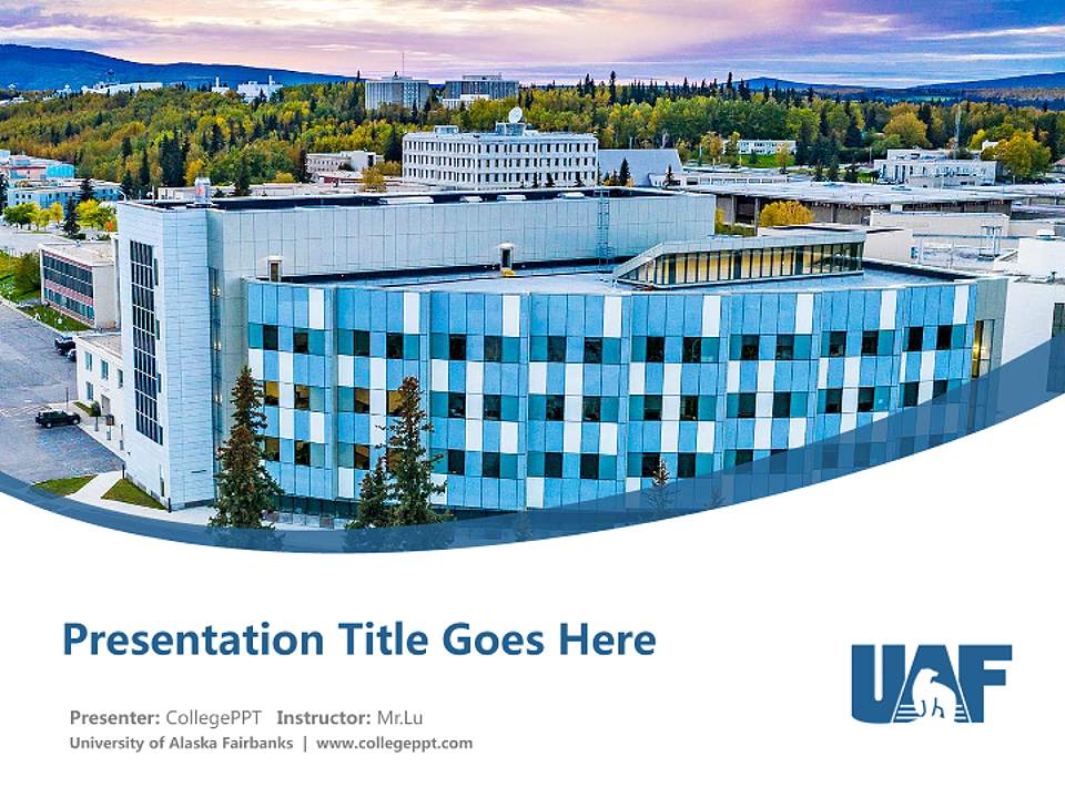 University of Alaska Fairbanks Course/Courseware Creation PPT Template4:3 ratio PPT effect preview image5