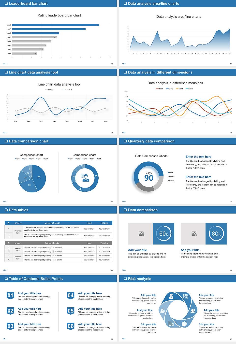 University of California-Los Angeles General Purpose PPT Template16:9 ratio PPT effect preview image4
