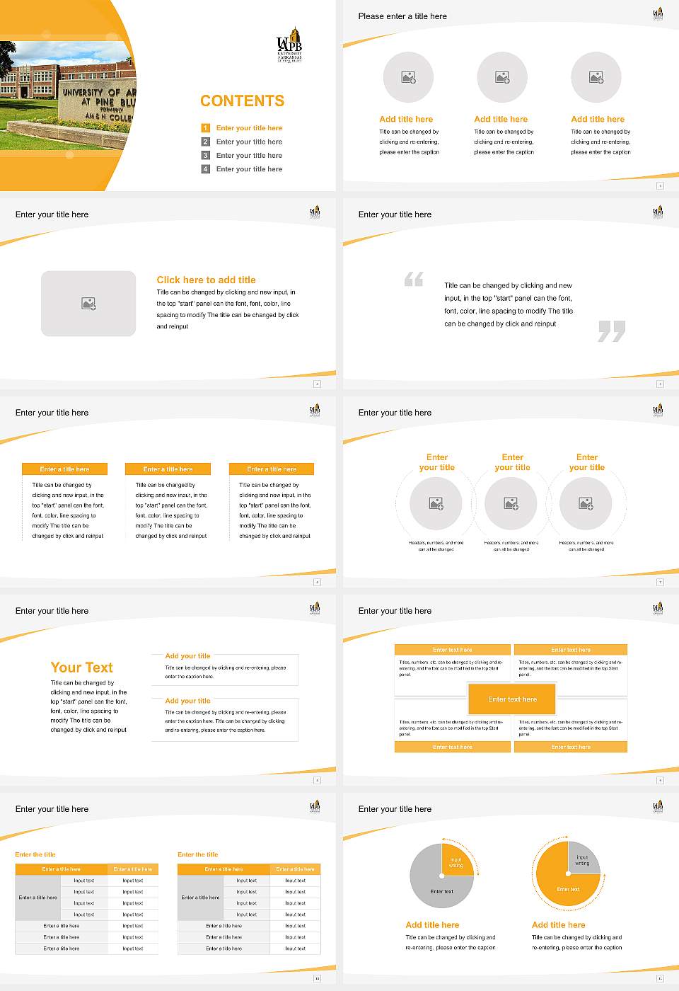University of Arkansas at Pine Bluff Course/Courseware Creation PPT Template16:9 ratio PPT effect preview image2