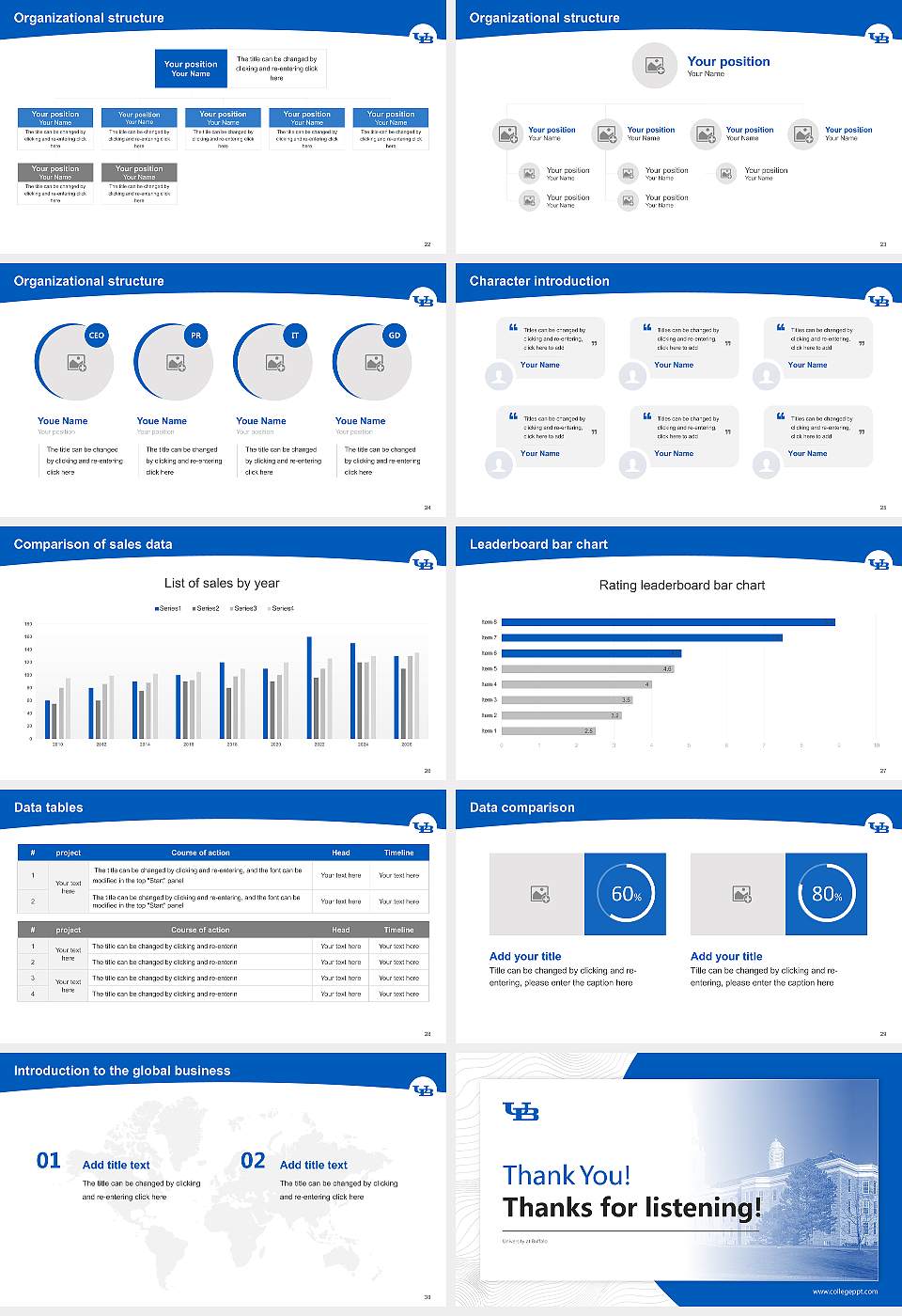 University at Buffalo Academic Presentation/Research Findings Report PPT Template16:9 ratio PPT effect preview image4