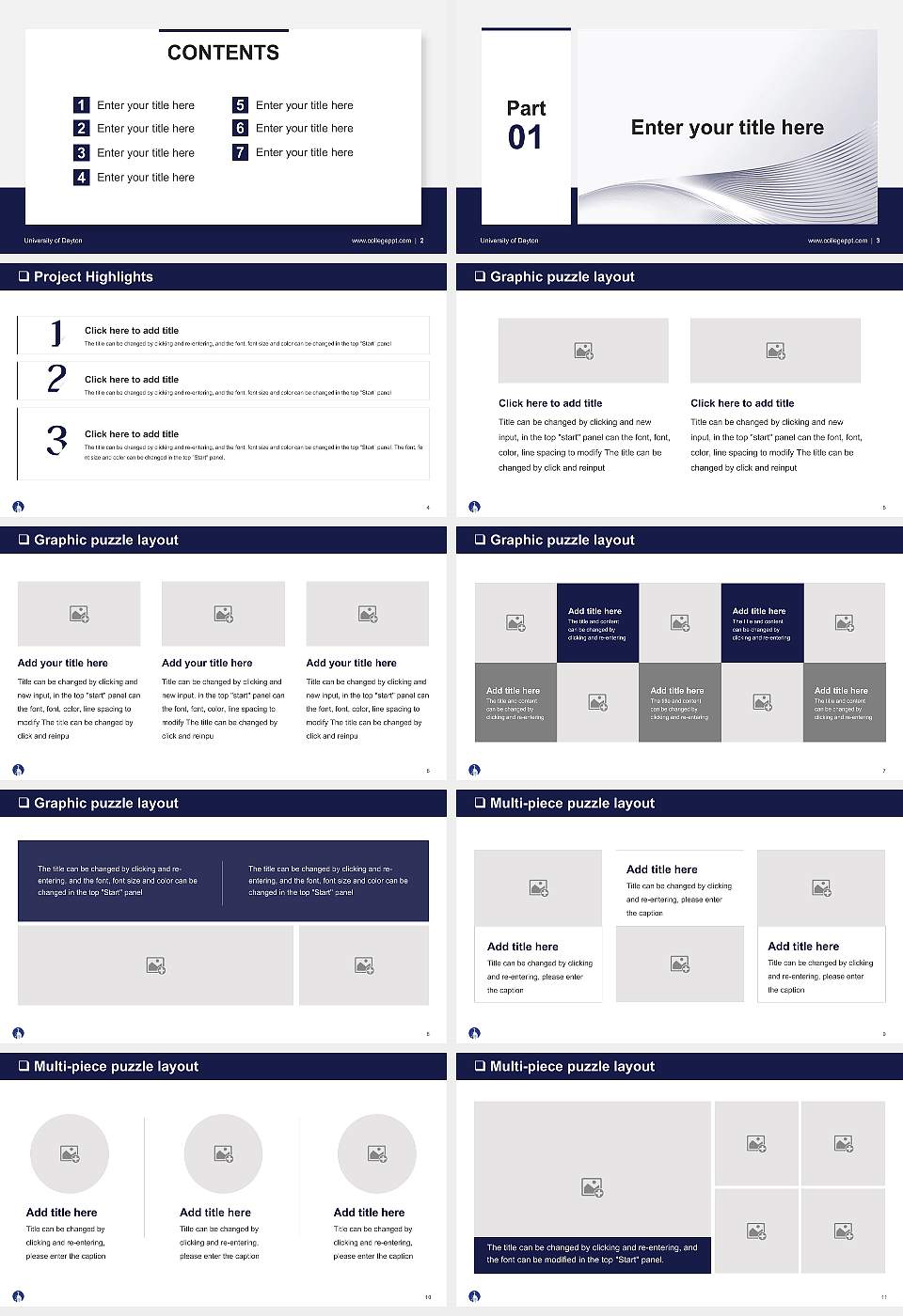 University of Dayton General Purpose PPT Template16:9 ratio PPT effect preview image2