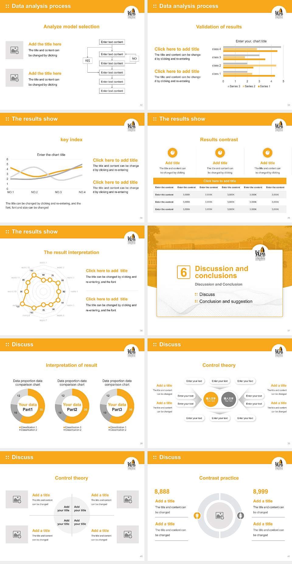 University of Arkansas at Pine Bluff Graduation Thesis Defense PPT Template4:3 ratio PPT effect preview image5