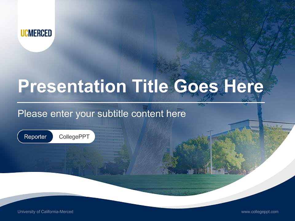 University of California-Merced Lecture Sharing and Networking Event PPT Template4:3 ratio PPT effect preview image4