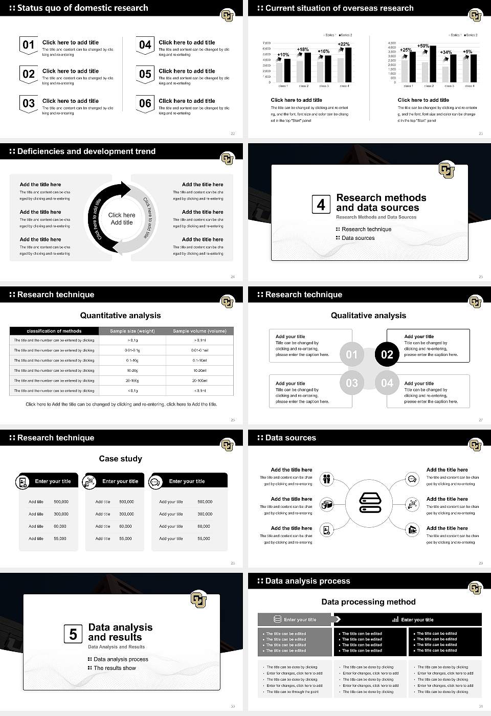 University of Colorado Colorado Springs Graduation Thesis Defense PPT Template16:9 ratio PPT effect preview image4