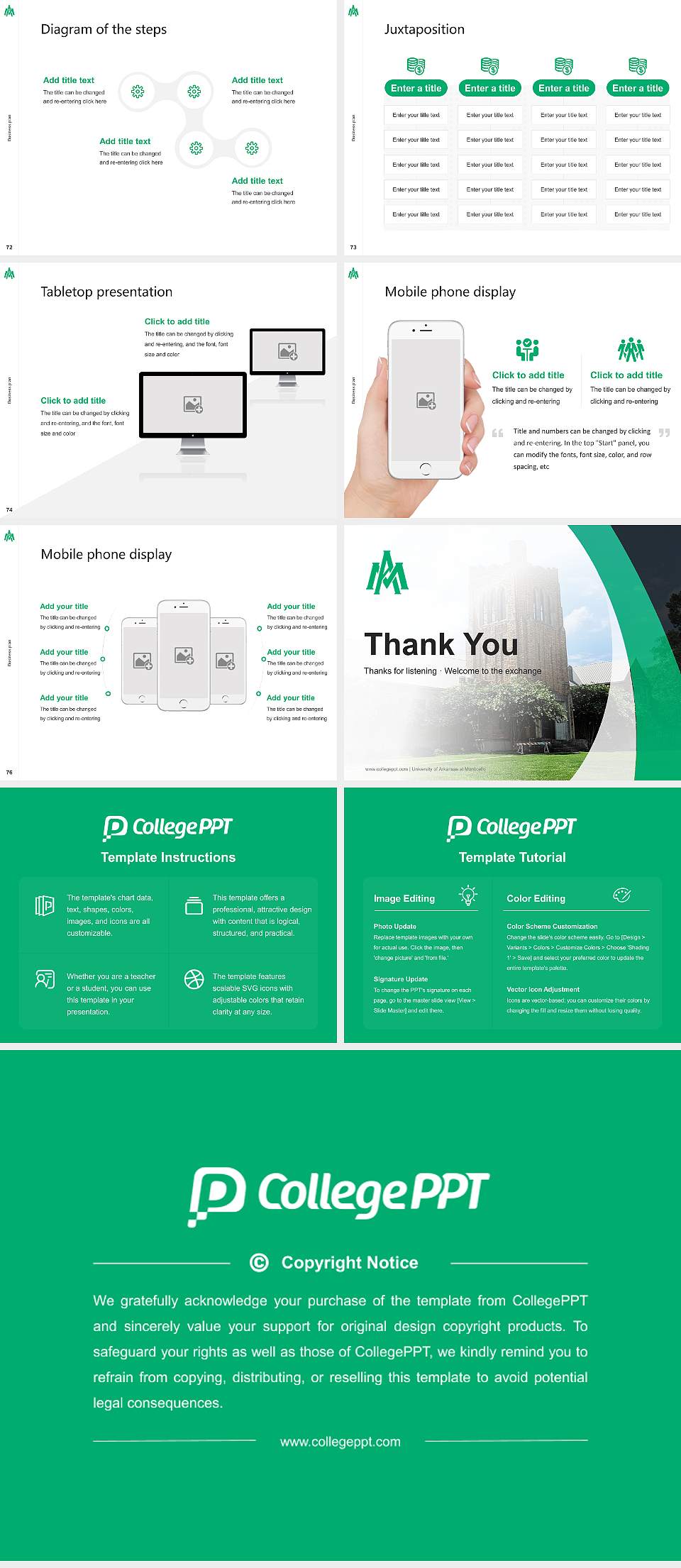 University of Arkansas at Monticello Competition/Entrepreneurship Contest PPT Template4:3 ratio PPT effect preview image9