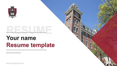 University of Arkansas Resume PPT Template