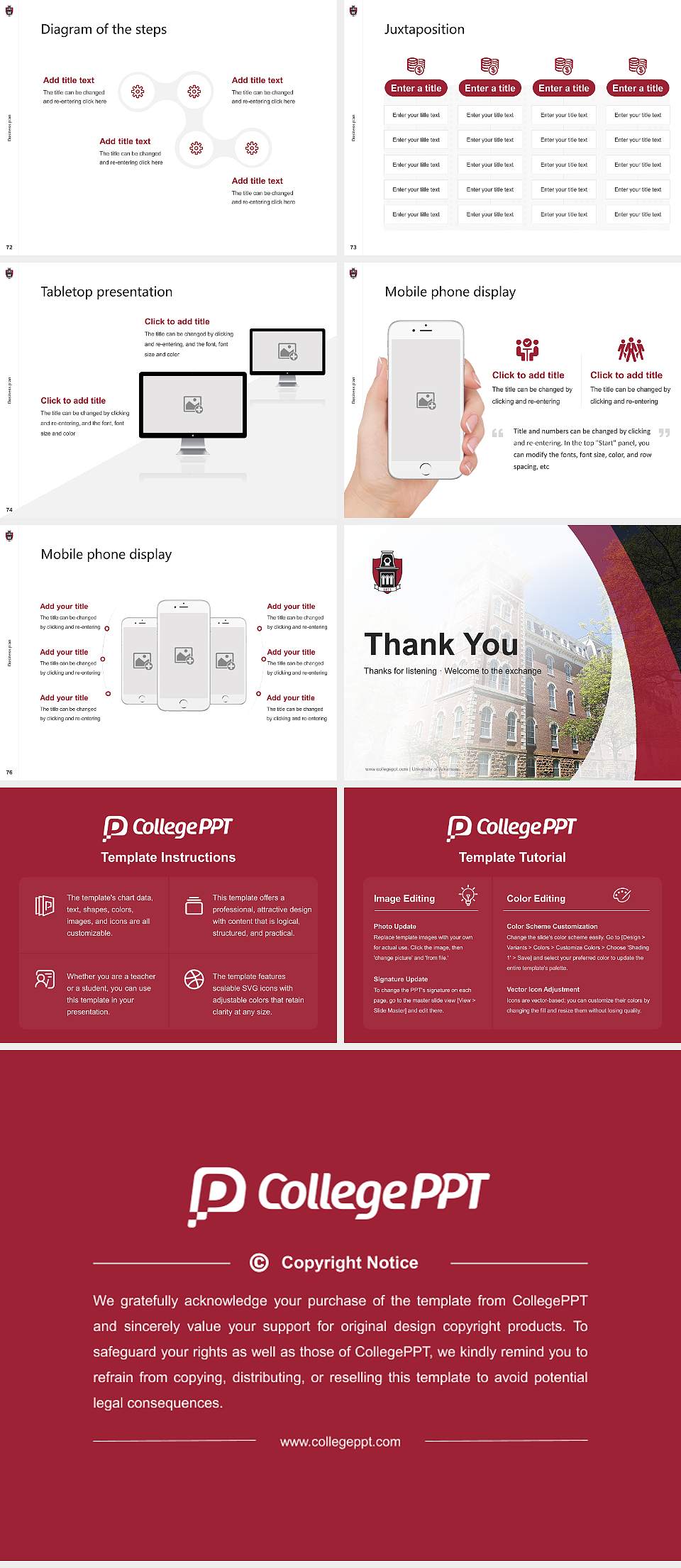 University of Arkansas Competition/Entrepreneurship Contest PPT Template4:3 ratio PPT effect preview image9