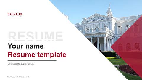 Universidad Del Sagrado Corazon Resume PPT Template