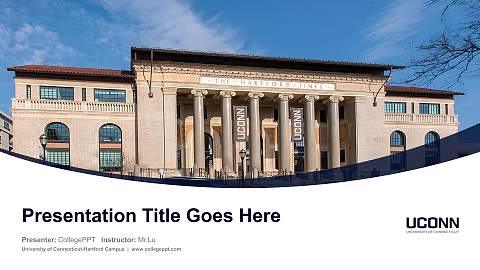 University of Connecticut-Hartford Campus Course/Courseware Creation PPT Template
