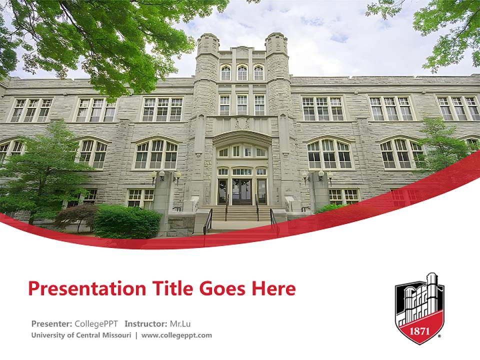 University of Central Missouri Course/Courseware Creation PPT Template4:3 ratio PPT effect preview image5