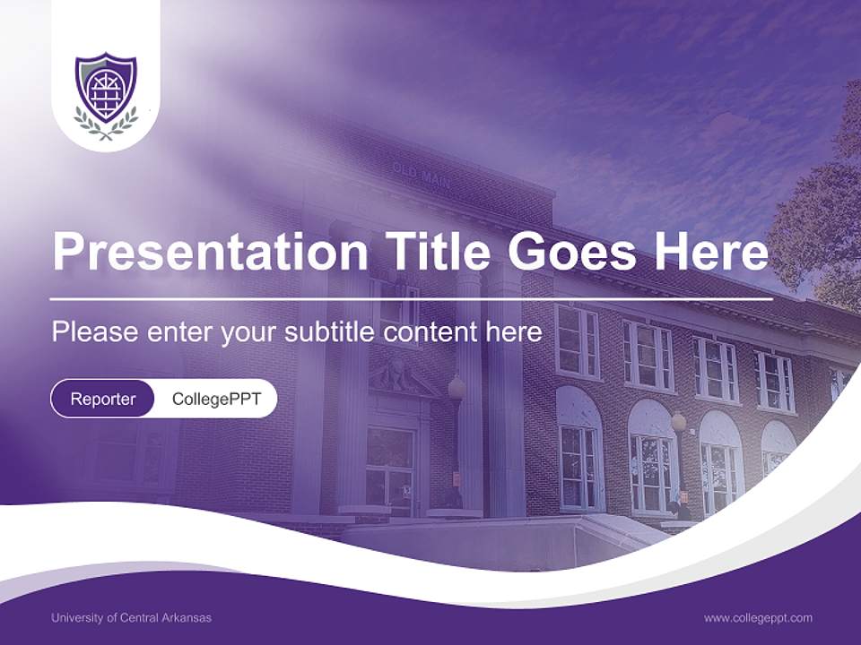 University of Central Arkansas Lecture Sharing and Networking Event PPT Template4:3 ratio PPT effect preview image4