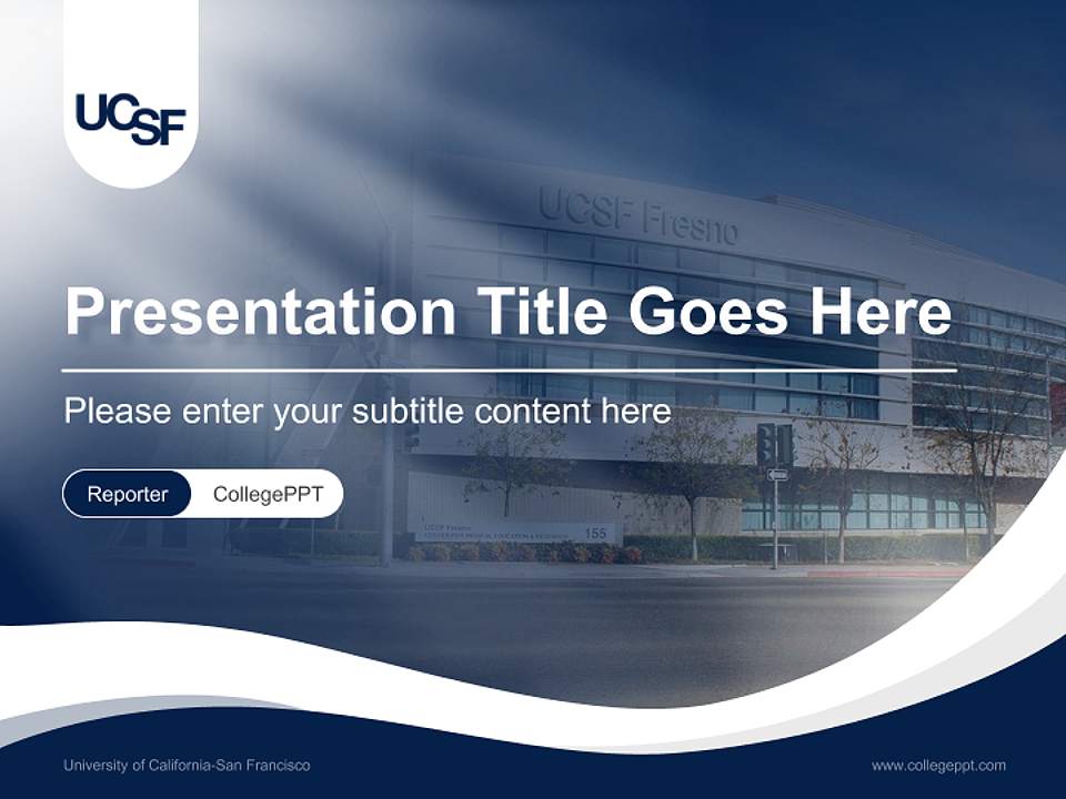 University of California-San Francisco Lecture Sharing and Networking Event PPT Template4:3 ratio PPT effect preview image4