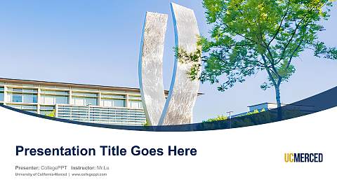University of California-Merced Course/Courseware Creation PPT Template
