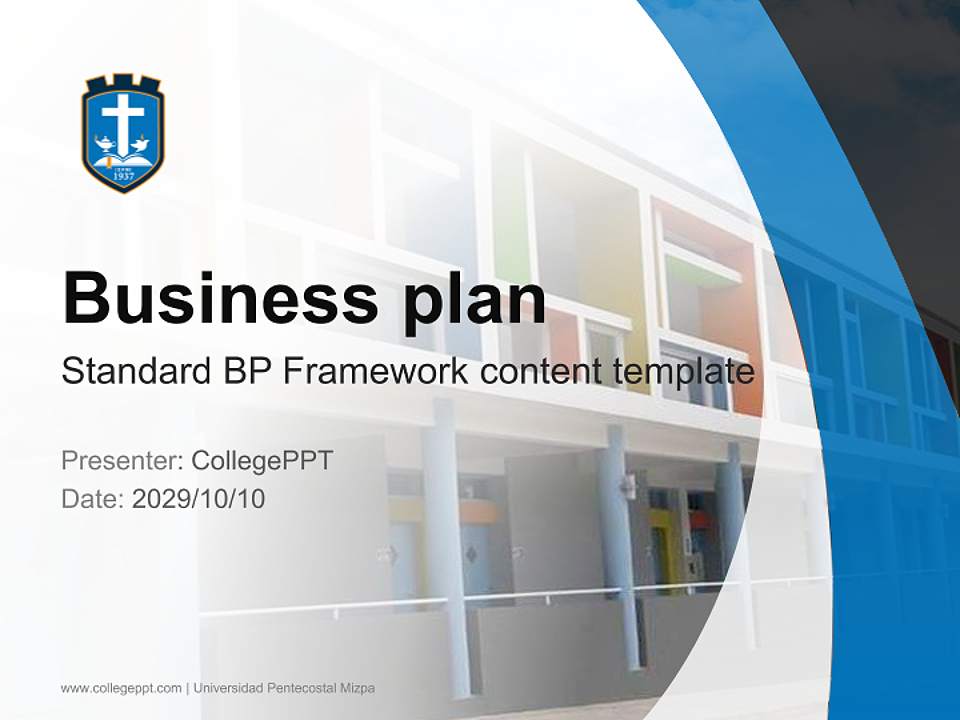 Universidad Pentecostal Mizpa Competition/Entrepreneurship Contest PPT Template4:3 ratio PPT effect preview image9