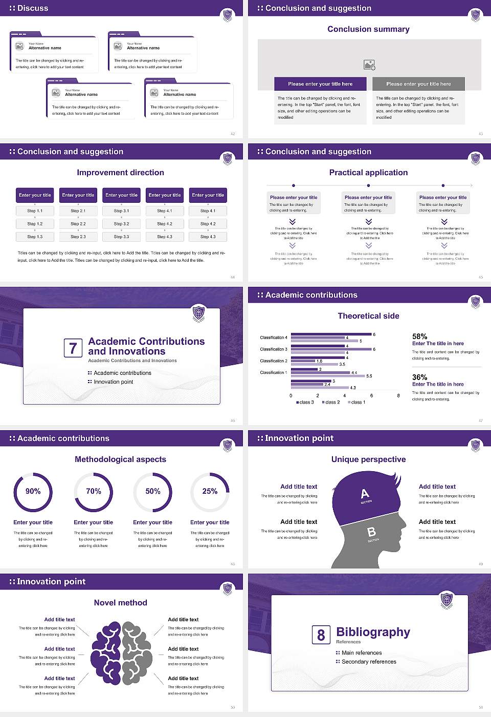 University of Central Arkansas Graduation Thesis Defense PPT Template16:9 ratio PPT effect preview image6