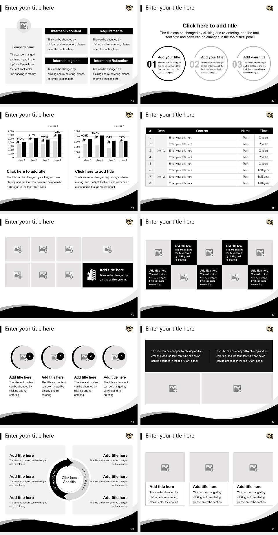 University of Colorado Boulder Lecture Sharing and Networking Event PPT Template4:3 ratio PPT effect preview image3