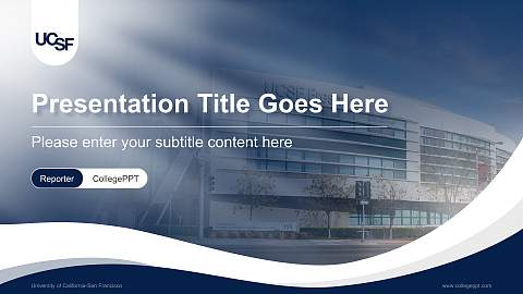 University of California-San Francisco Lecture Sharing and Networking Event PPT Template